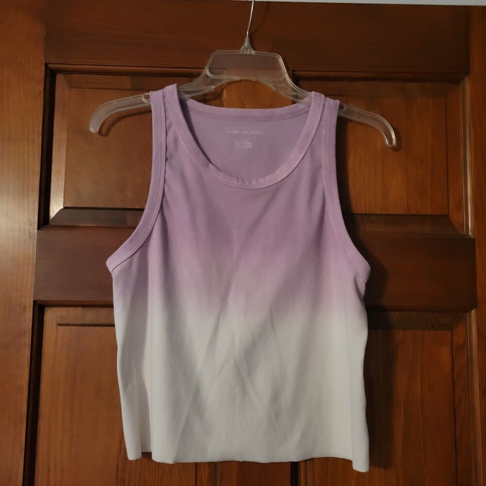 Junior's Small American Eagle Cropped Tank